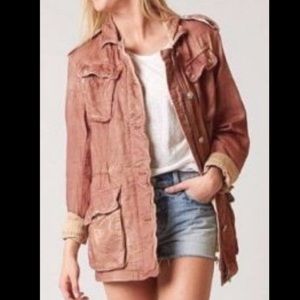 Free People Distressed Army Utility Jacket Not Your Brother’s Surplus